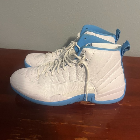 Jordan Men’s Athletic Shoes White and Light Blue Retro 12 Jordan main image 4